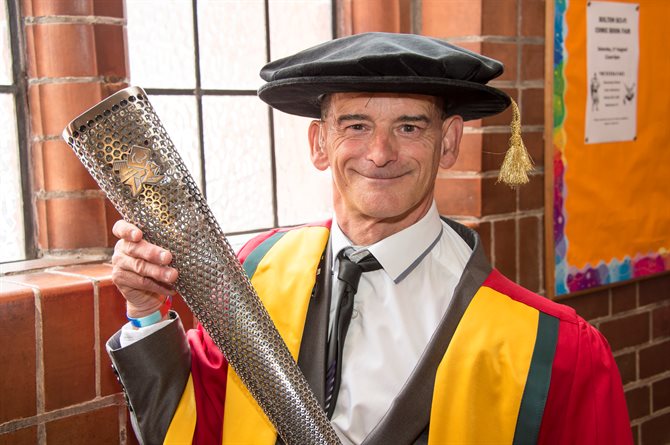 Tony after receiving his honorary degree